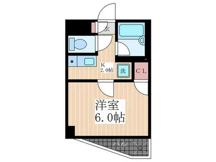 三光ビル(1K/3階)の間取り写真