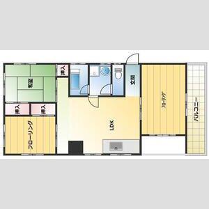 中村マンション(3LDK/2階)の間取り写真
