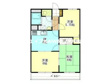 メゾン・モンパルテ(3DK/1階)の間取り写真