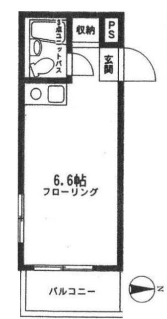 ライオンズマンション西新宿第7(ワンルーム/9階)の間取り写真