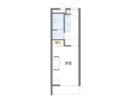 グルワール(1K/3階)の間取り写真