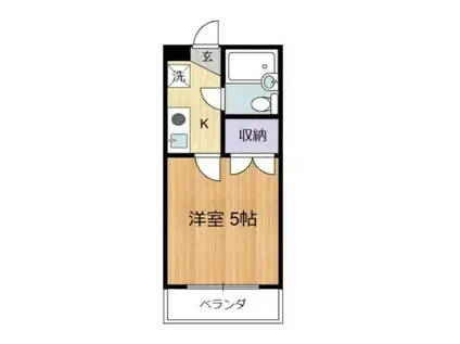 ドミールトモマツ(1K/3階)の間取り写真