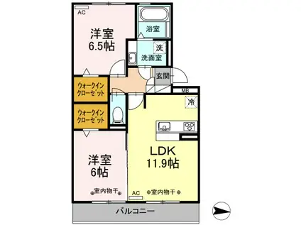 CHARMEIII(2LDK/3階)の間取り写真