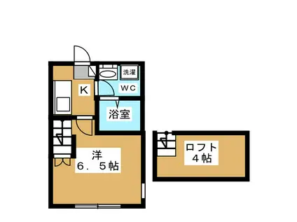 アルバフォレスタ(1K/2階)の間取り写真