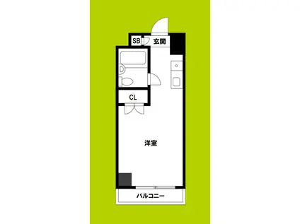 ドリームハイツ(1K/7階)の間取り写真