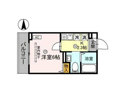 海とYACHT(1K/2階)の間取り写真