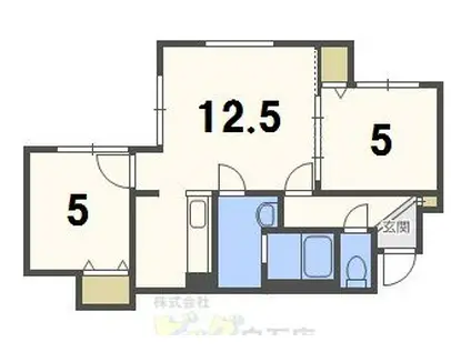 コアハート菊水(2LDK/4階)の間取り写真