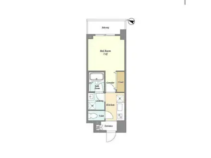 アーバンリンク護国寺(1K/2階)の間取り写真