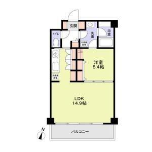 CREST RESIDENCE(1LDK/3階)の間取り写真