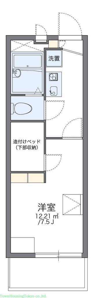 レオパレスアットホーム(1K/3階)の間取り写真