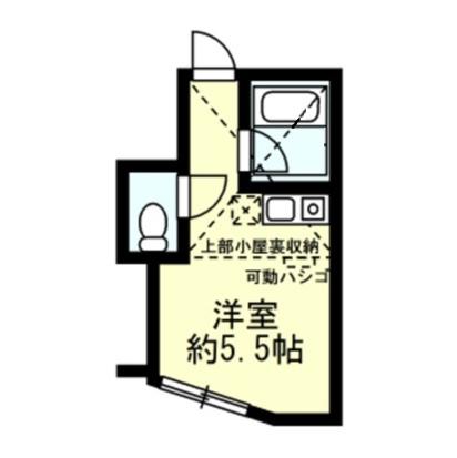ユナイト追浜モンセラートの杜(ワンルーム/2階)の間取り写真