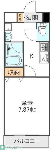 オアゾ桜台(1K/3階)の間取り写真