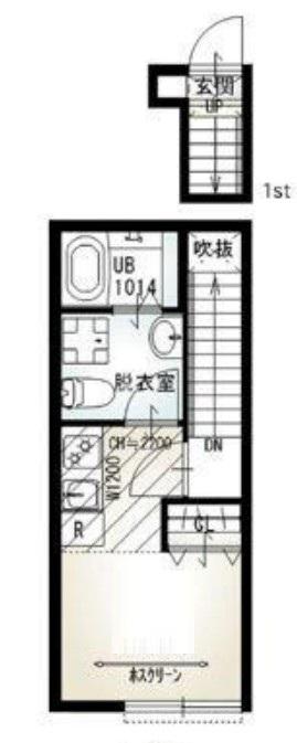 ソルナクレイシア成増II(ワンルーム/2階)の間取り写真