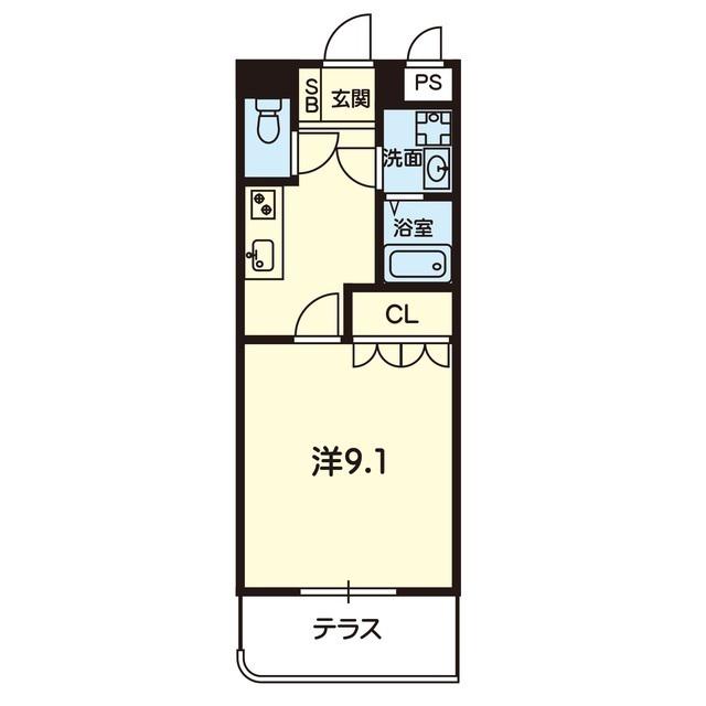 ニューコーポレイトハウス(1K/1階)の間取り写真