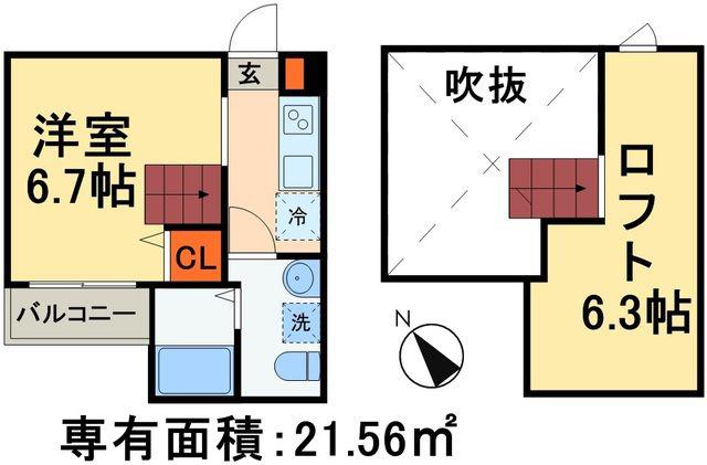 GROΒER BAUM(ワンルーム/1階)の間取り写真