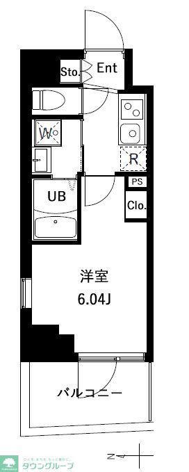 アーバンパーク川口並木(1K/4階)の間取り写真