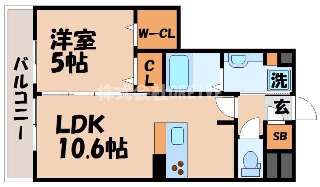 セジュールニューパークヒル(1LDK/1階)の間取り写真