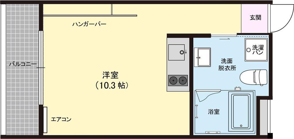 BR NG ブリング(ワンルーム/2階)の間取り写真
