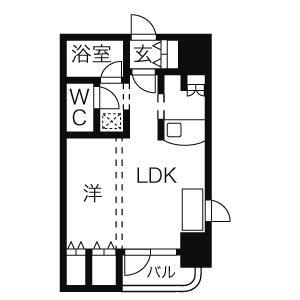 サンシャインシティ弐番館(1K/5階)の間取り写真