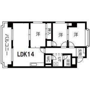 エステート鳴海(3LDK/8階)の間取り写真