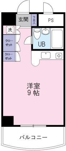 ハヤシビル(ワンルーム/4階)の間取り写真