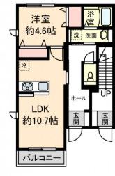 PRIME MAISON(1LDK/1階)の間取り写真