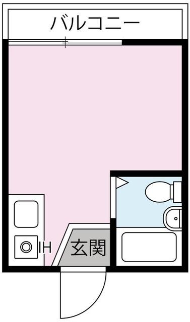 クロノス北烏山(ワンルーム/1階)の間取り写真