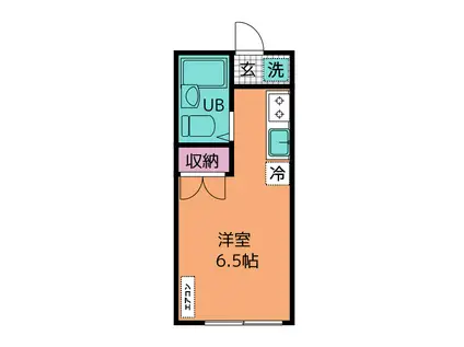 カーサトキコ(ワンルーム/2階)の間取り写真