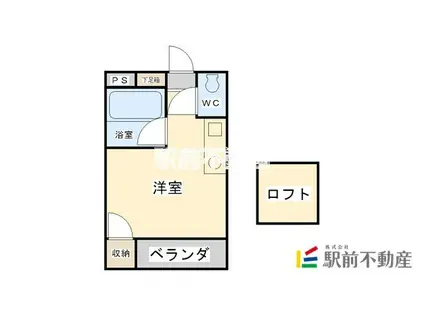 プチクローバー(ワンルーム/1階)の間取り写真
