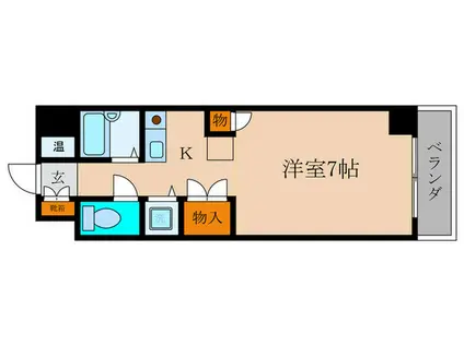 グレースソフィア(1K/2階)の間取り写真