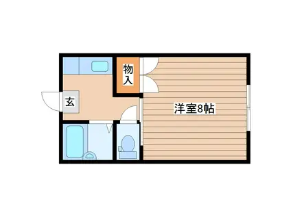 ドルフ南光台(1K/1階)の間取り写真