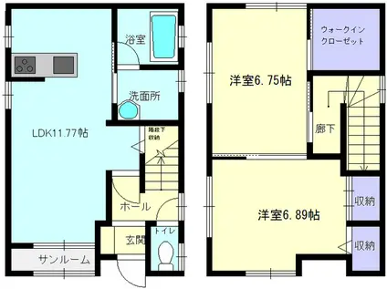 EPISODE II(2LDK/2階)の間取り写真
