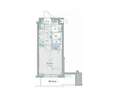 ガーラ・グランディ大森(1K/10階)の間取り写真