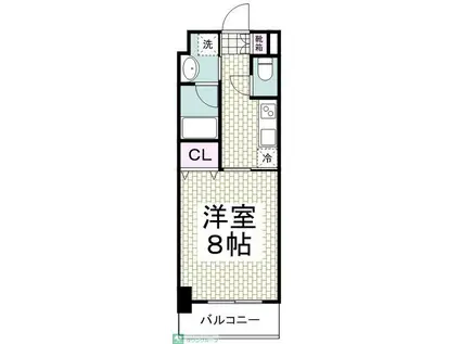 エクセラ鎌倉(1K/2階)の間取り写真