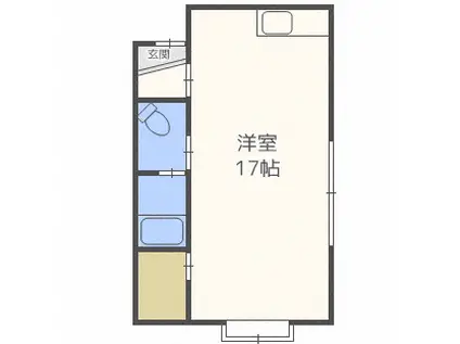 サンピア7丁目館(ワンルーム/2階)の間取り写真