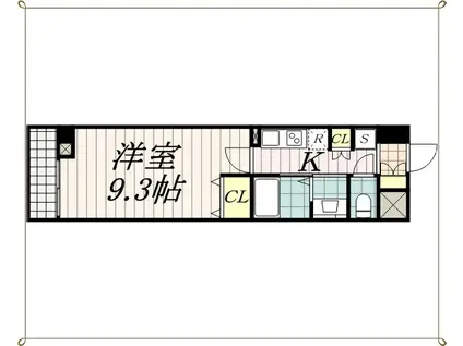 千葉ポートイースト(1K/6階)の間取り写真