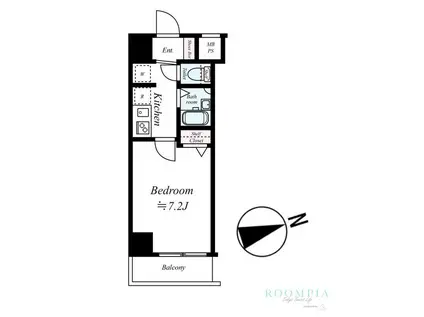 ジェノヴィア吉祥寺通イースト(1K/4階)の間取り写真