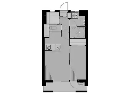 カサベルダ向ヶ丘遊園(1LDK/7階)の間取り写真