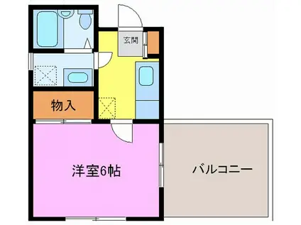 SHハイム(1K/5階)の間取り写真