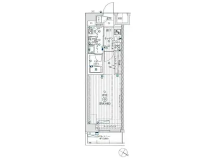 スプレスター志村坂上(1K/7階)の間取り写真