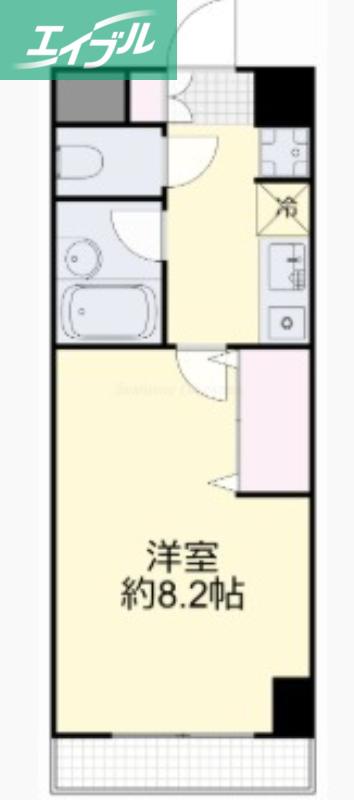 マローン京町(1K/6階)の間取り写真
