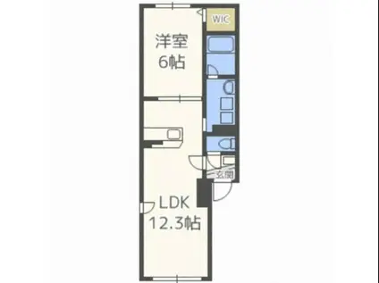 FINE311(1LDK/3階)の間取り写真