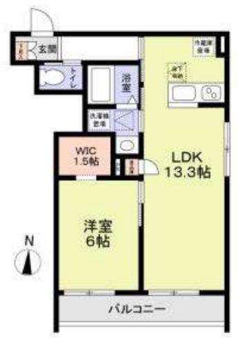 西東京市保谷町1丁目計画(1LDK/1階)の間取り写真