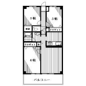 アルコム東山(3LDK/3階)の間取り写真