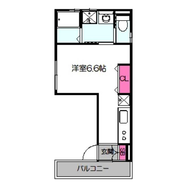 アヴェニール森ノ宮(1K/1階)の間取り写真