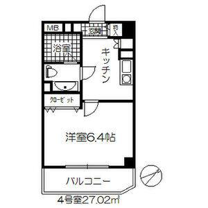 アール押切(1K/5階)の間取り写真