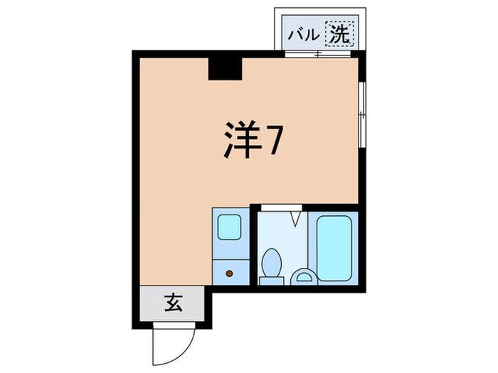 新大塚第2ビル(ワンルーム/2階)の間取り写真