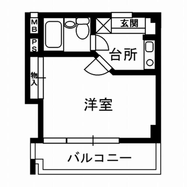 アネックス国領(1K/1階)の間取り写真