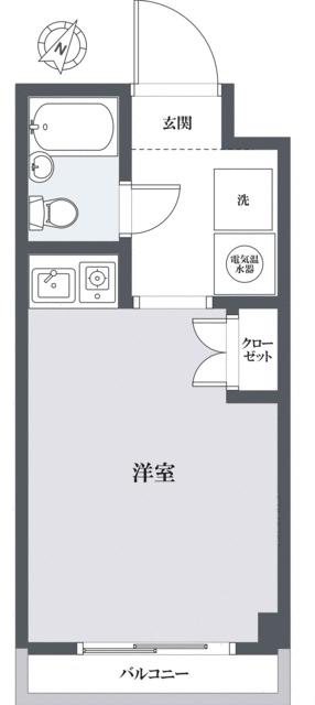 ダイホープラザ西日暮里(ワンルーム/3階)の間取り写真