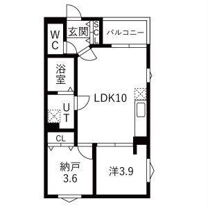 DEVELD西又兵ヱ(1SLDK/3階)の間取り写真